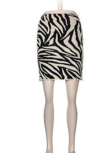 Zebra Desenli triko etek - Görsel 2