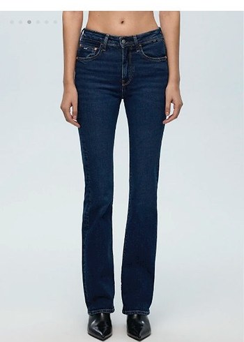 Mavi Jeans Maria Real Lacivert Flare Jean Pantolon