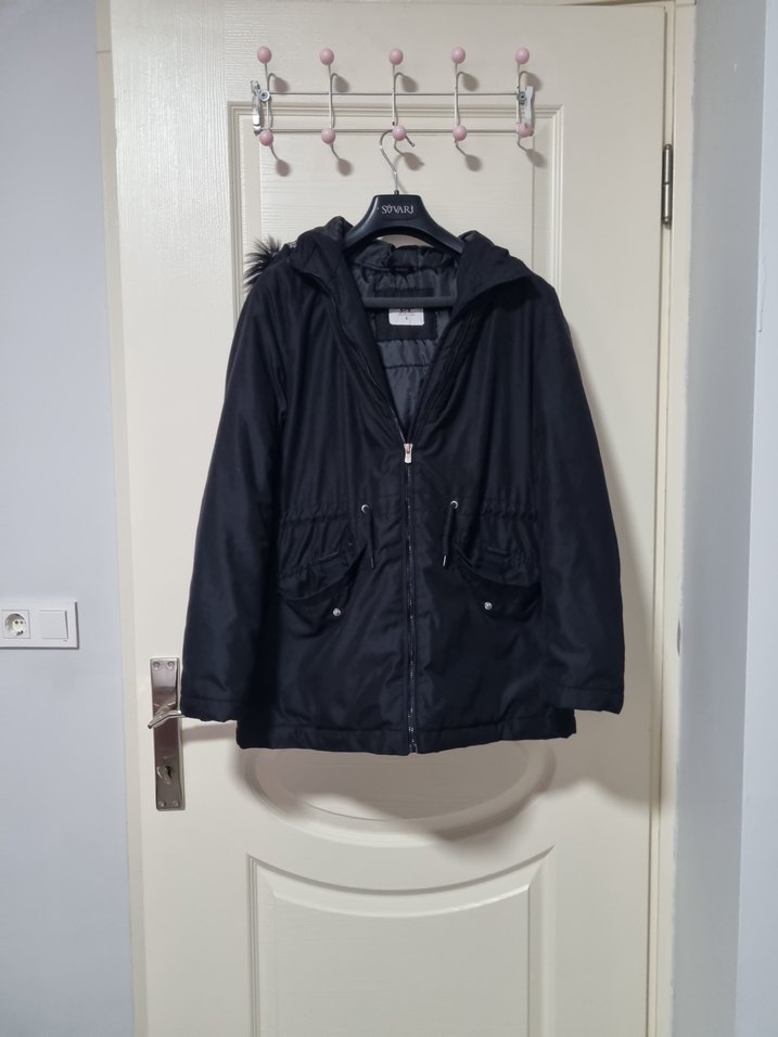 Siyah Fermuarlı Kadın Ceket - Görsel 4