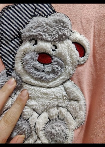 Pembe Baskılı Uzun Kollu eGecelik - Görsel 2