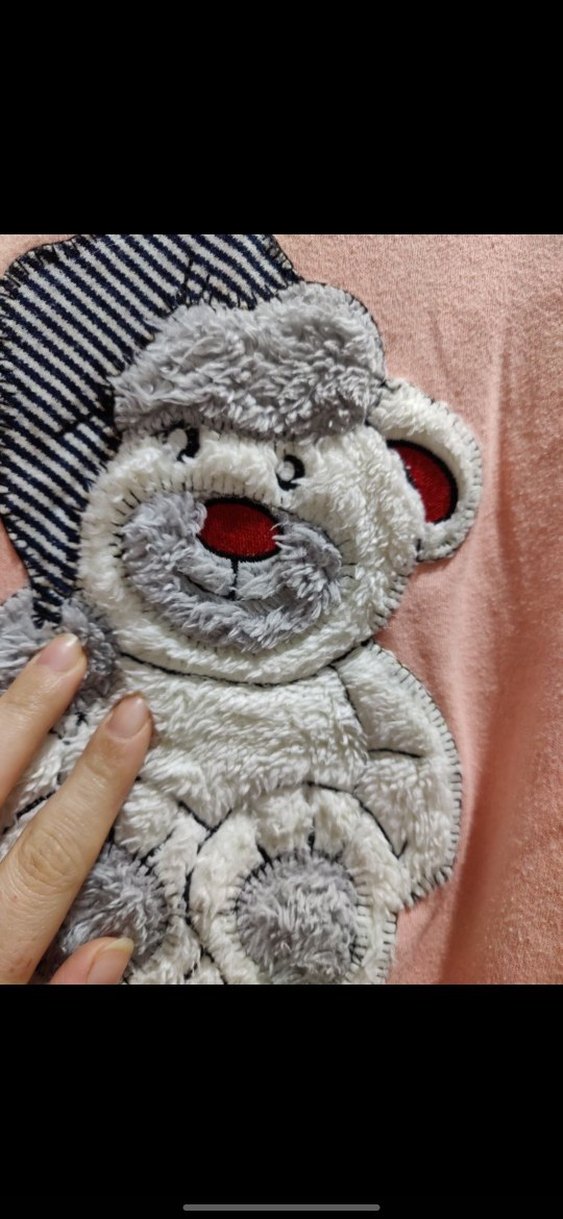 Pembe Baskılı Uzun Kollu eGecelik - Görsel 2