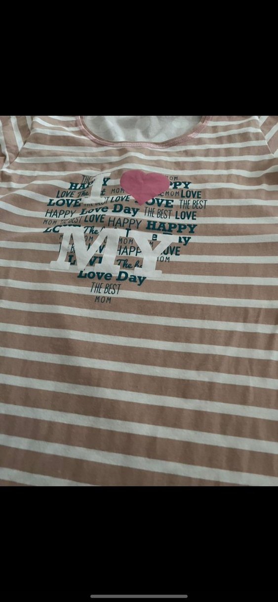 Pembe Baskılı Uzun Kollu eGecelik - Görsel 3