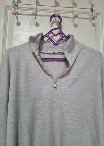 Gri Boğazlı Kadın Triko - Görsel 5