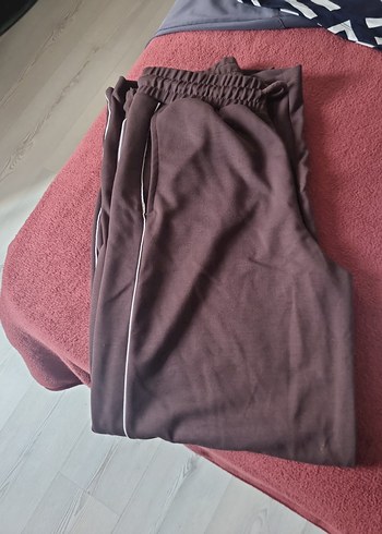 Gri Kadın Beli Bağcıklı Midi Eşofman - Görsel 4