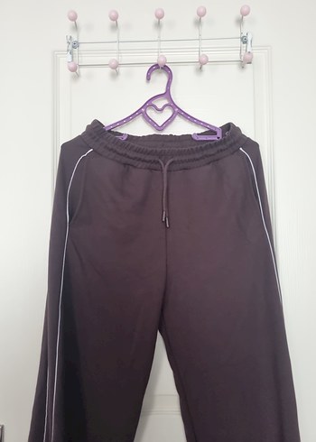 Gri Kadın Beli Bağcıklı Midi Eşofman - Görsel 2