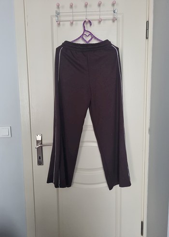 Gri Kadın Beli Bağcıklı Midi Eşofman - Görsel 3