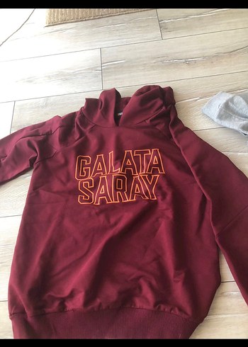 Bordo Kapüşonlu Galata Saray Sweatshirt