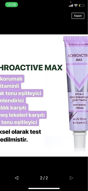 Diğer Achroactive max