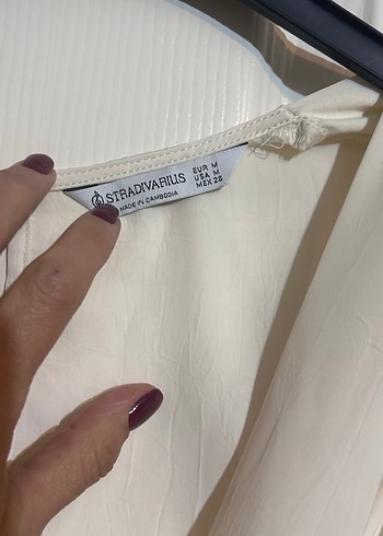 Bej Midi saten şort tulum - Görsel 3