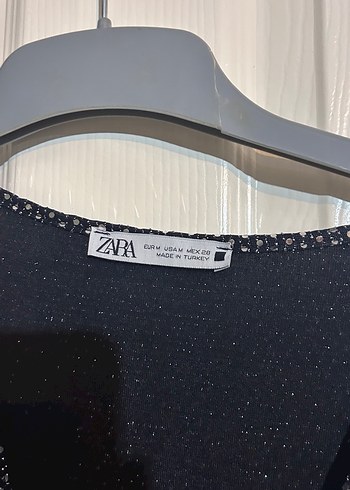 Parlak Siyah V Yaka Midi Elbise - Görsel 2