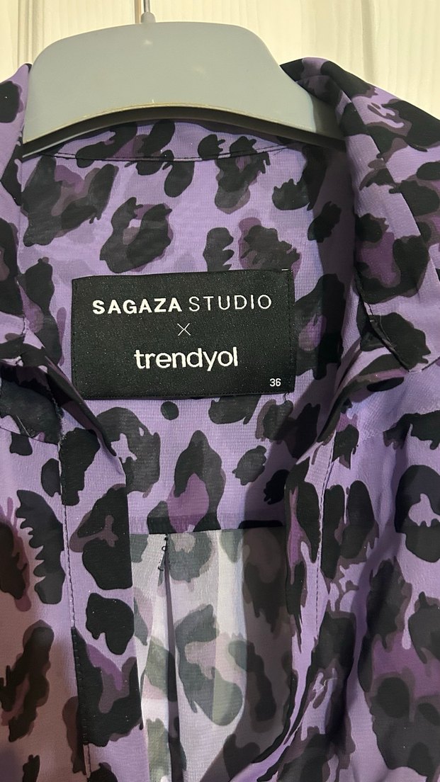 Mor Bağlamalı Mini Bluz - Görsel 2