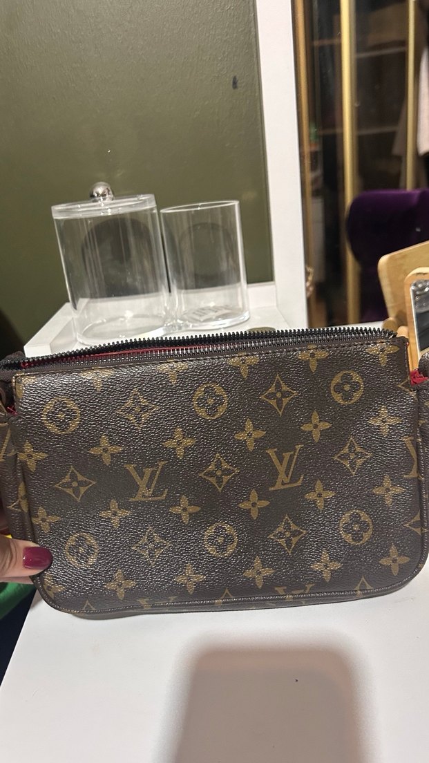 Kahverengi Deri Fermuarlı Kadın Çantası - Görsel 2