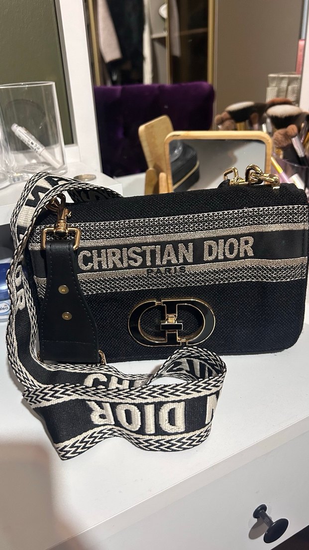 Christian Dior Zincir Detaylı Siyah Kadın Çanta - Görsel 3