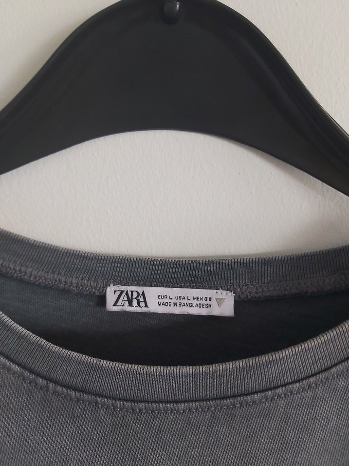 Gri Kadın Tişörtü, Salaş Kesim - Görsel 3