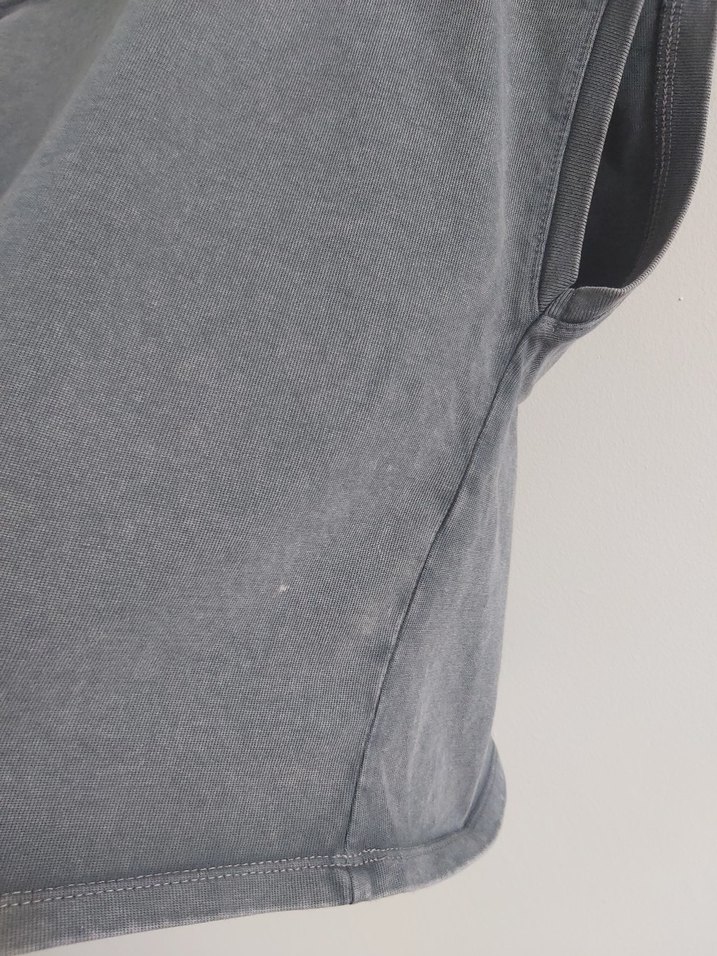 Gri Kadın Tişörtü, Salaş Kesim - Görsel 2