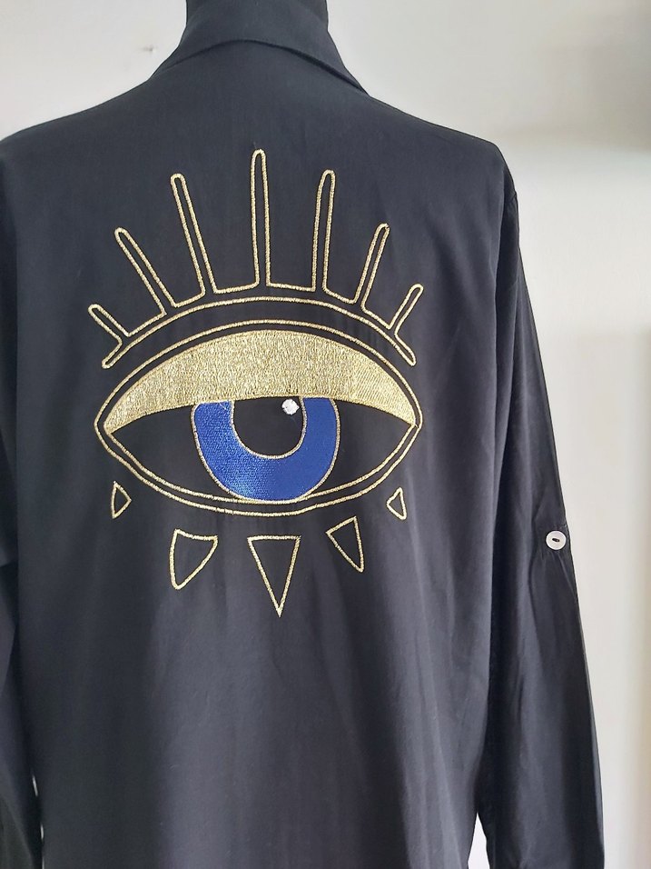 Siyah Uzun Kollu Plajkıyafeti - Görsel 5