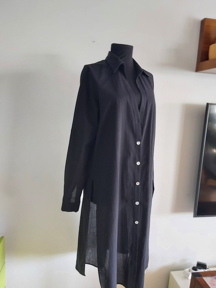 Siyah Uzun Kollu Plajkıyafeti - Görsel 3