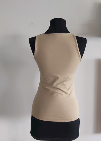 Bej Kadın Kolsuz  Atlet - Görsel 5