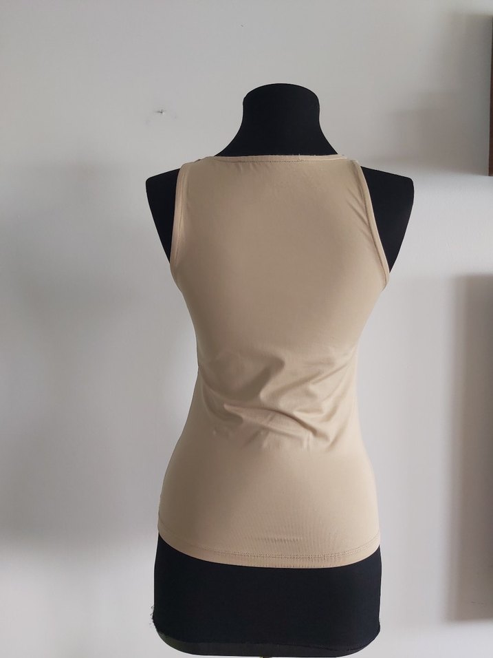 Bej Kadın Kolsuz  Atlet - Görsel 5