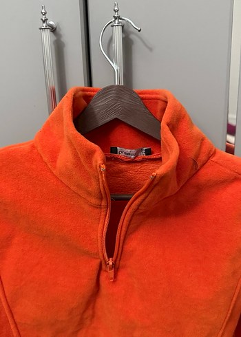 Kırmızı Yarım Fermuarlı Erkek Polar Sweatshirt - Görsel 2