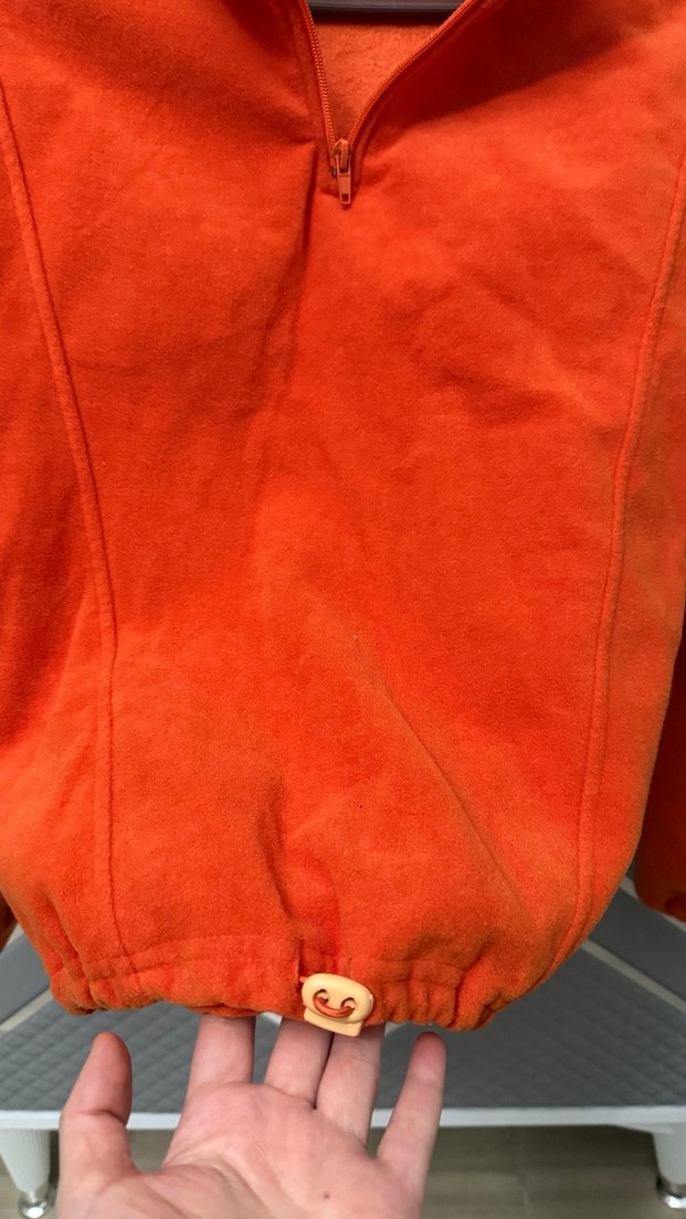 Kırmızı Yarım Fermuarlı Erkek Polar Sweatshirt - Görsel 3