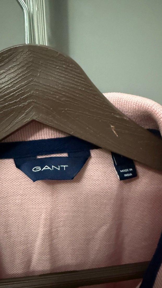 GANT mark Kızlar İçin Pembe Kısa Kollu Polo Tişört - Görsel 5