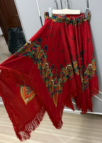 Renkli Bohem Kadın etek - Görsel 3