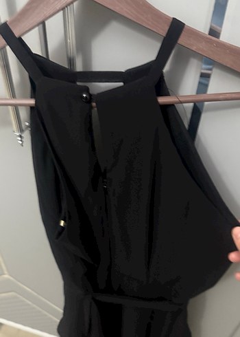 Uzun Siyah Drapeli Gotik Abiye Elbise - Görsel 5