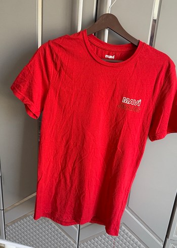 Mavi Kırmızı Erkek Kısa Kollu Tişört - Görsel 3