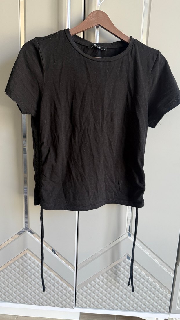 Siyah Baskılı Hamile Tişörtü XSIDE - Görsel 5