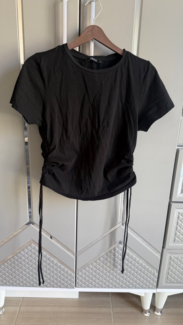 Siyah Baskılı Hamile Tişörtü XSIDE - Görsel 2