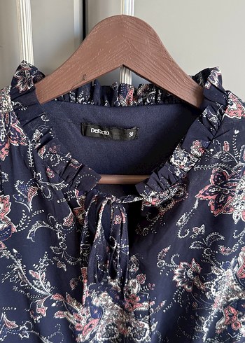 Uzun Kollu Volanlı Bohem Midi Elbise - Görsel 3