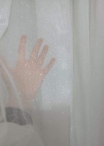 simli sakallı Tül Perde - Görsel 4