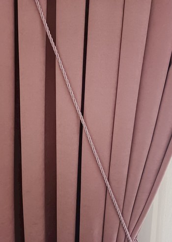 Modern Pembe fon Perde - Görsel 4