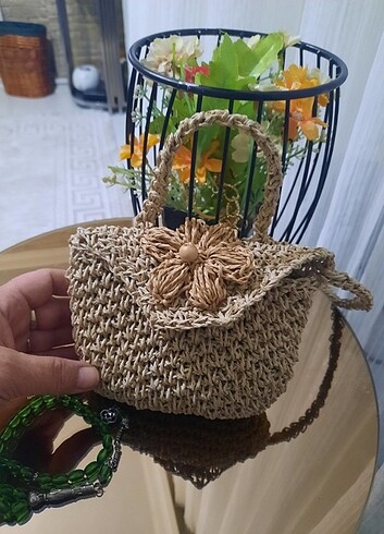  Beden Mini hasır çanta 