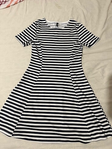 H&M H & M çizgili elbise