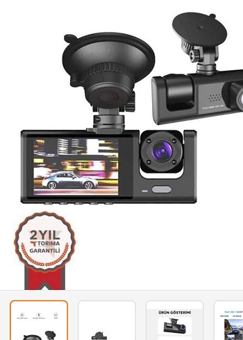 Full HD 1080P Siyah Video Kamera 3 kameralı - Görsel 4