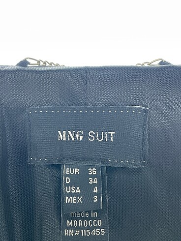 34 Beden gri Renk Mango Blazer %70 İndirimli.