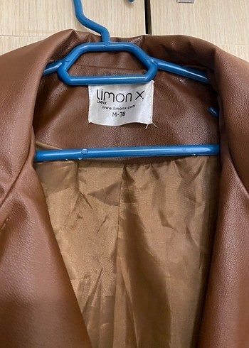 Deri ceket . Taba renk - Görsel 2