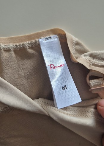 Bej uzun Korse atley penti - Görsel 4