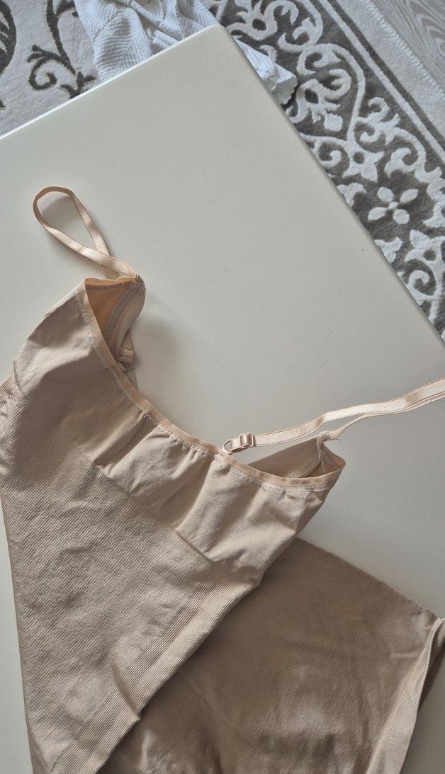 Bej uzun Korse atley penti - Görsel 3