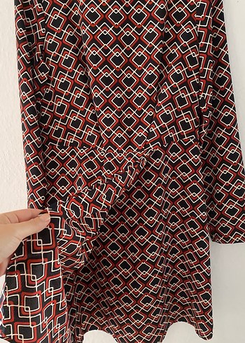 Desenli mango elbise - Görsel 2