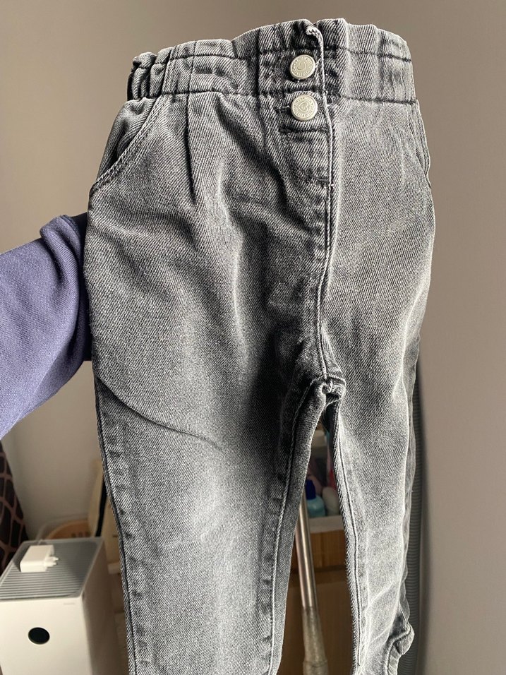 Kız Kot Pantolon beli lastikli - Görsel 2