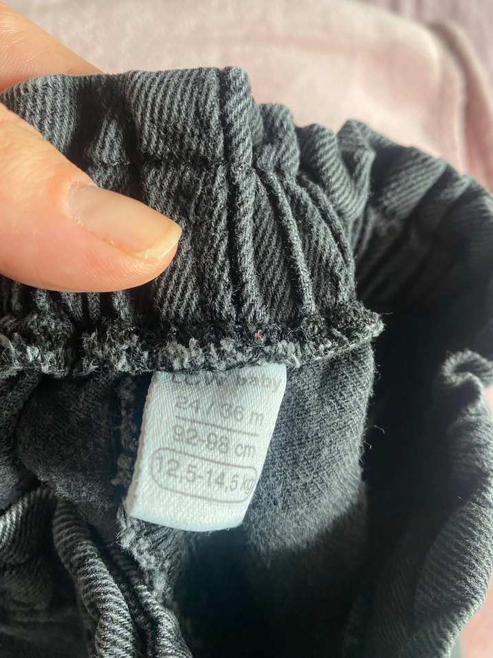 Kız Kot Pantolon beli lastikli - Görsel 3