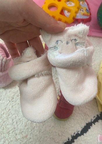 2tane Pembe Peluş Ev Terliği - Görsel 2