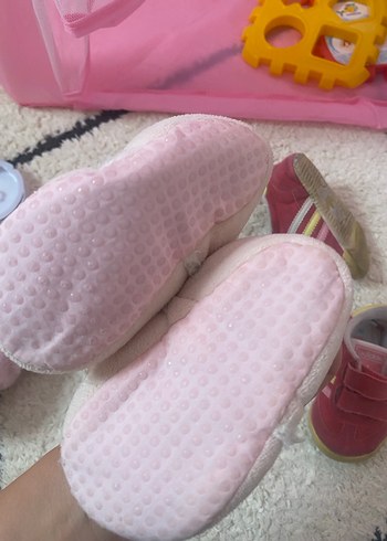 2tane Pembe Peluş Ev Terliği - Görsel 4