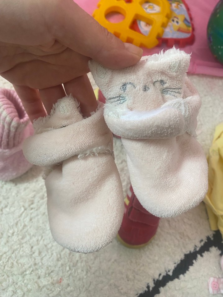 2tane Pembe Peluş Ev Terliği - Görsel 2