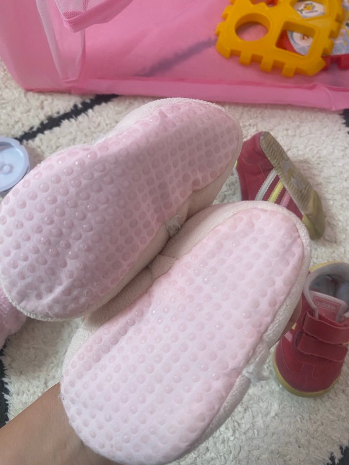 2tane Pembe Peluş Ev Terliği - Görsel 4