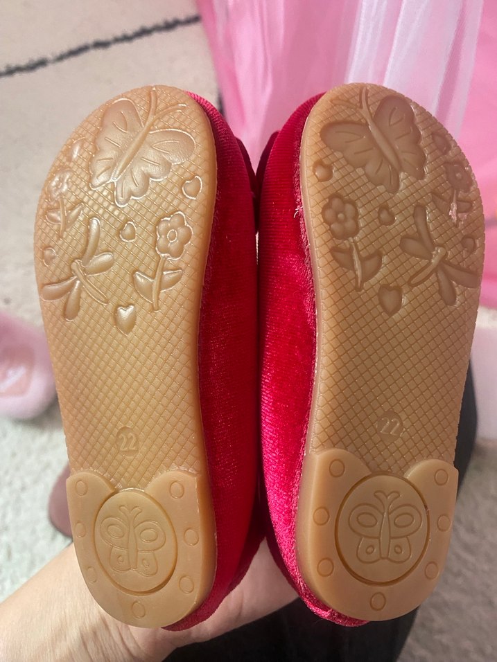 Kız Çocuk Kırmızı Fiyonklu Babet - Görsel 2