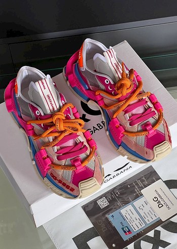 Pembe Platform Topuklu DsG Spor Ayakkabı - Görsel 5